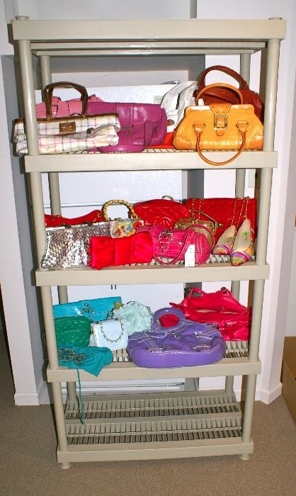 Leather & Cloth Purses and Handbags all in Like New or New Condition 