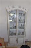 Metz Curio Cabinet Loaded with Lalique, Aynsely, Coalport and Waterford