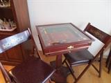 Monopoly table, 4 Monopoly folding chairs
