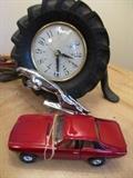 Corgi Jaguar, Phillips 66 clock, Jaguar Emblem