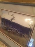 Another framed A.C. Gentry watercolor