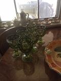 Green glassware