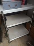 Vintage electric 3-tiered utility tray