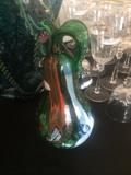 Colorful art glass pear from the Pat Prince estate