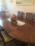 Henredon dining table and chairs