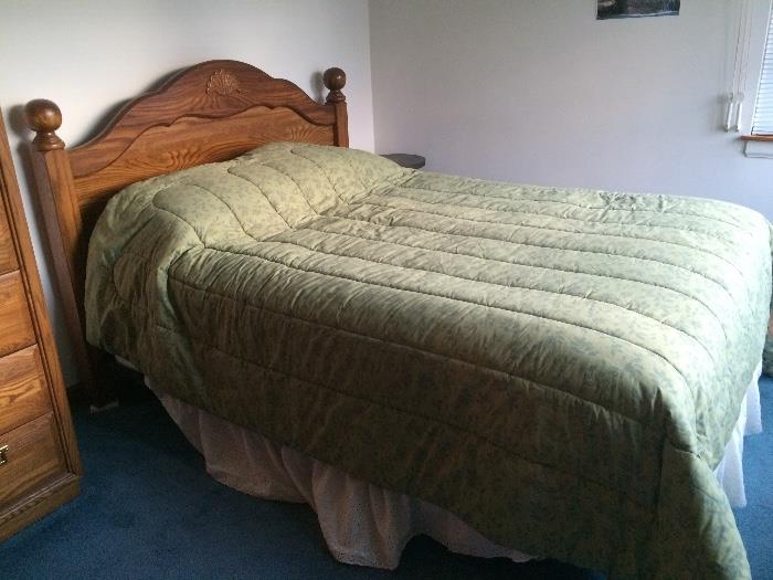 Queen bed. Pillow-top mattress