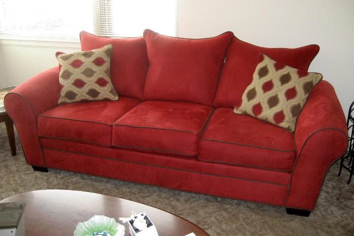 Gorgeous red couch in excellent condition!