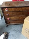 charming dresser with unique hardware