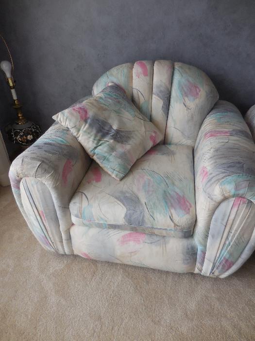 Over Stuff Tufted Arm Chair