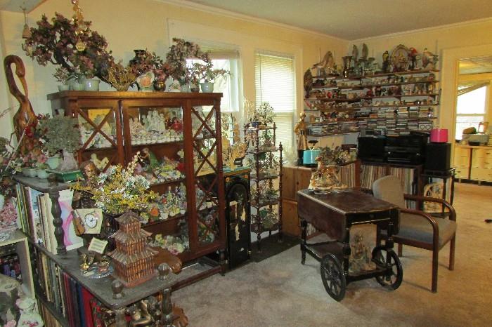 The china cabinet is not for sale.  It was too full to remove before sale.