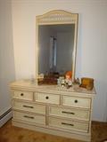 Wooden Dresser With Mirror