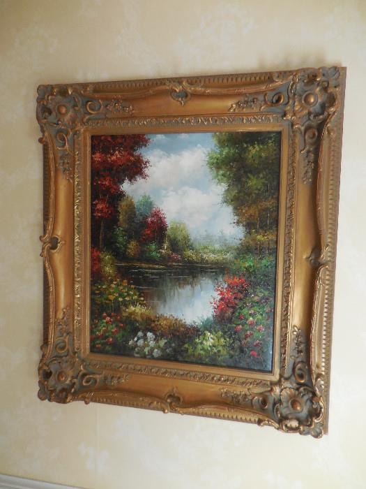 Vintage Original Oil Painting, Ornate Frame
