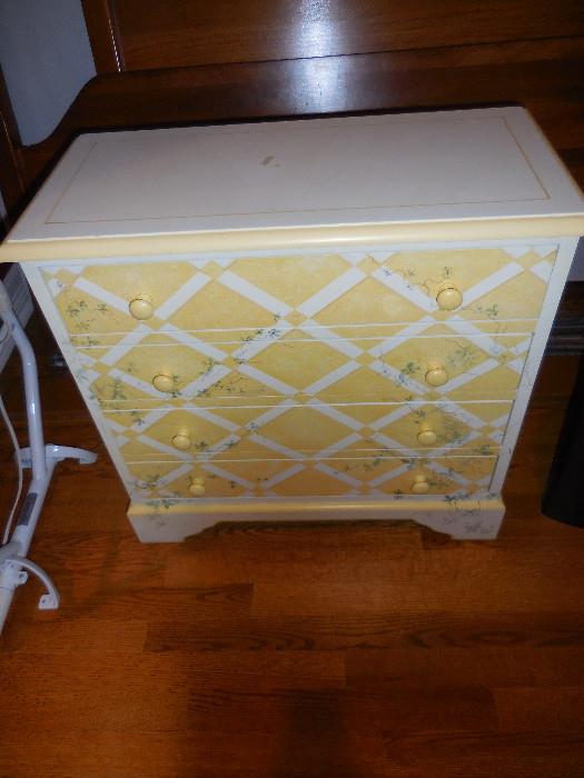 Hand Painted 4 Drawer Chest