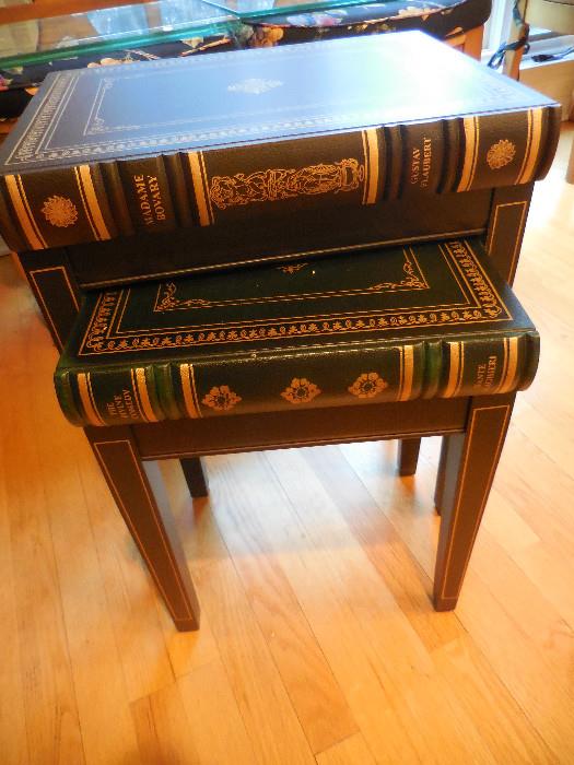 "Faux" Books Nesting Tables