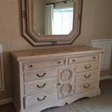 Dresser with matching mirror