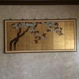 6-panel giltted oriental screen