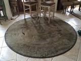 circular area carpet with two matching 10X12