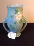 Roseville White Rose Vase