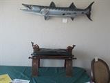 Large 4 foot plus taxidermy (stuffed) barracuda