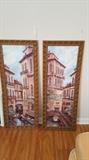 Pair of faux Venetian paintings
