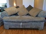 matching distressed velvet loveseat