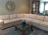Pastel sectional sofa by Century, from Englander's