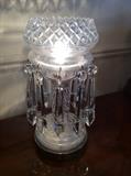 Crystal bobeche lamp