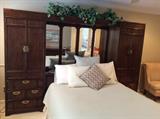 Asian motif bedroom set