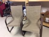 Patio chairs, set of four