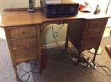 Vintage wood desk