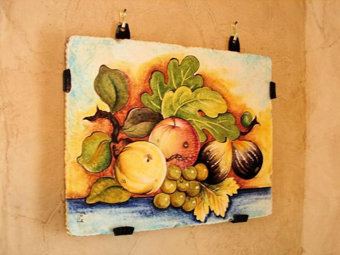 Italian fruit wall tile
