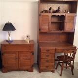 Ethan Allen furniture. Side chair has swivel top