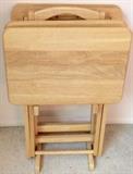 TV trays on stand