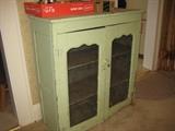 Vintage pie safe cabinet