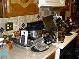 Kitchen items, pots and pans