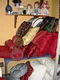 Pillows, dolls
