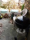 Weber grill, outdoor seating options