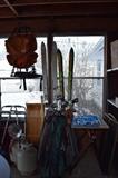 Camping/hiking backpack, propane tanks, golf clubs and skis!