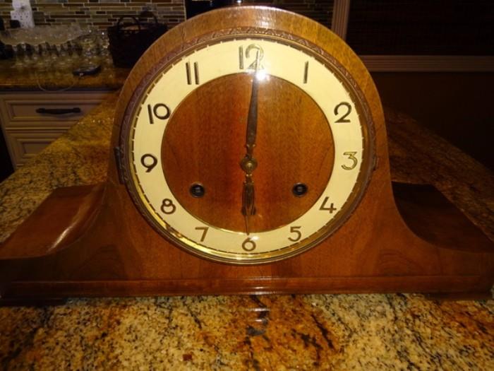 Antique Forrestville Tambour Mantle Clock