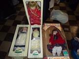 Four Collectible Dolls