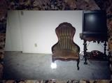 Victorian Rose Cut Ladies Parlor Chair