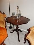 Pie Top Mahogany Pedestal Table