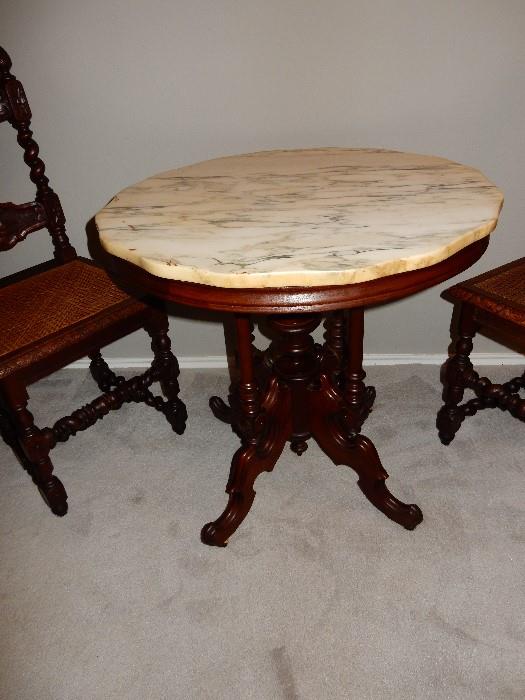 Victorian Round Marble Table Top