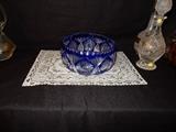 Cut to Clear Cobalt Blue Lead Crystal