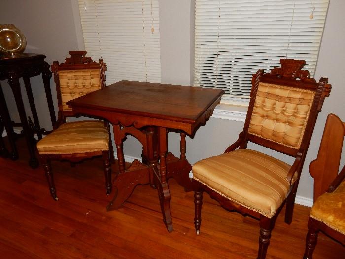 East Lake Table and Parlor Chairs