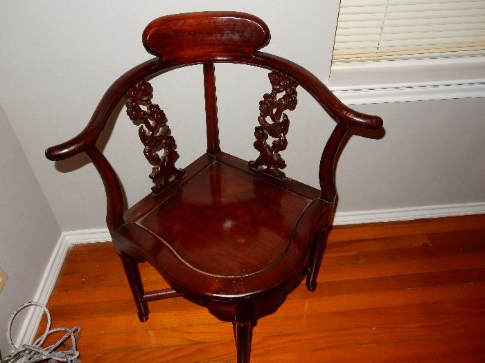 Corner Mahogany Chair