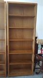 Oak Bookcases approximately 7ft.