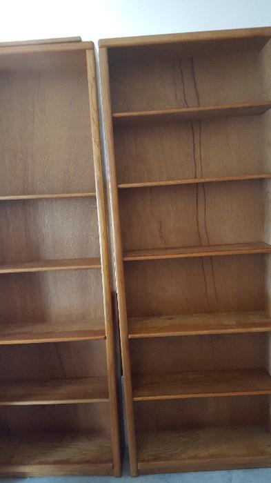 Oak Bookcases Approximately 7ft.
