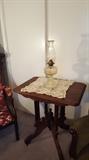 East Lake Hall Table, Hurricane Lamp