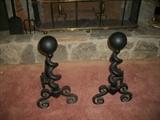 ANTIQUE ANDIRONS